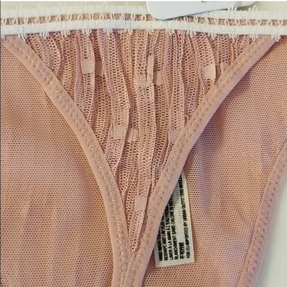 NEW! $20 FREE PEOPLE “Gabriella” Small Thong Underwear Pixie Nude - Picture 12 of 15